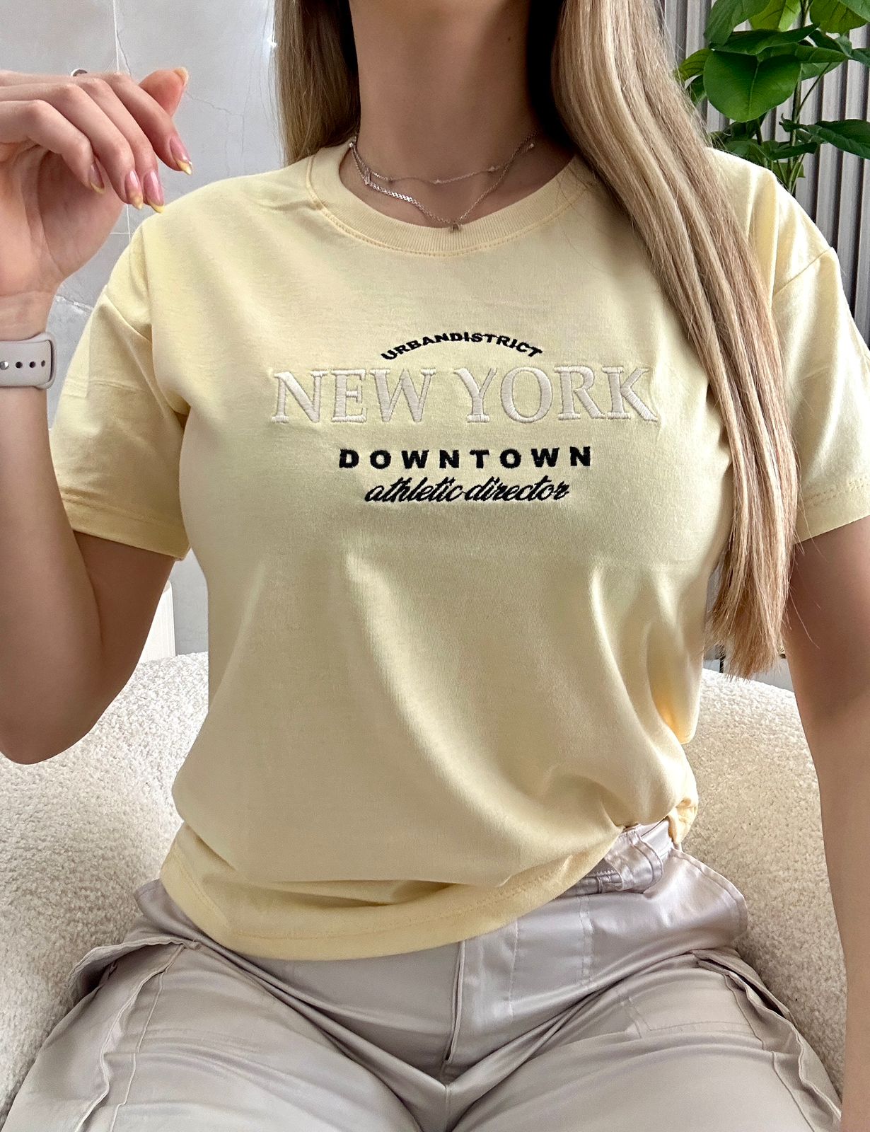 Remera bordada New York