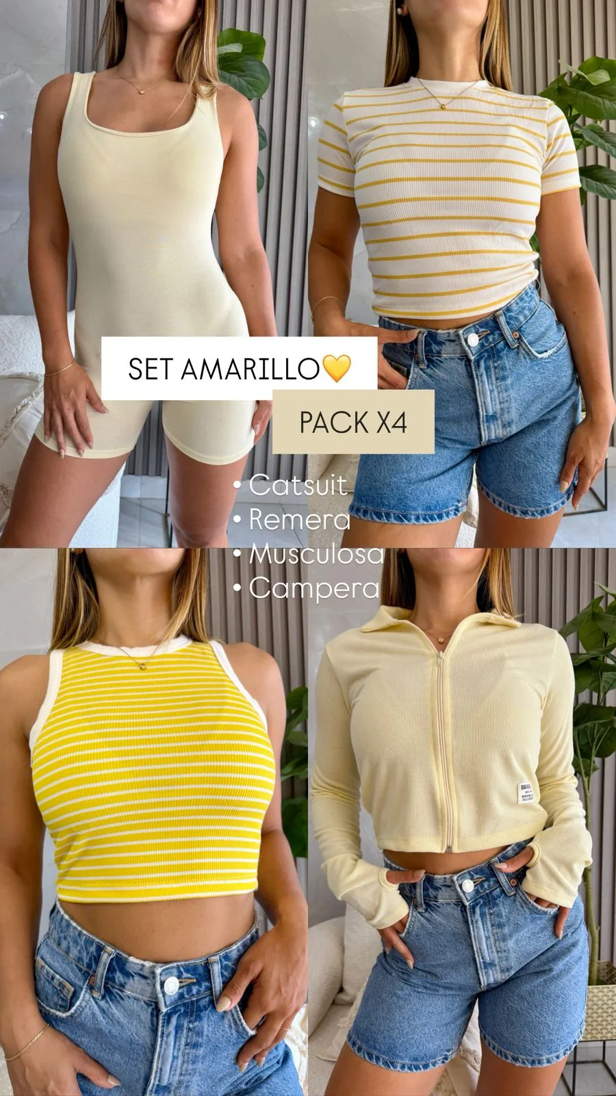 SET AMARILLO OFERTA