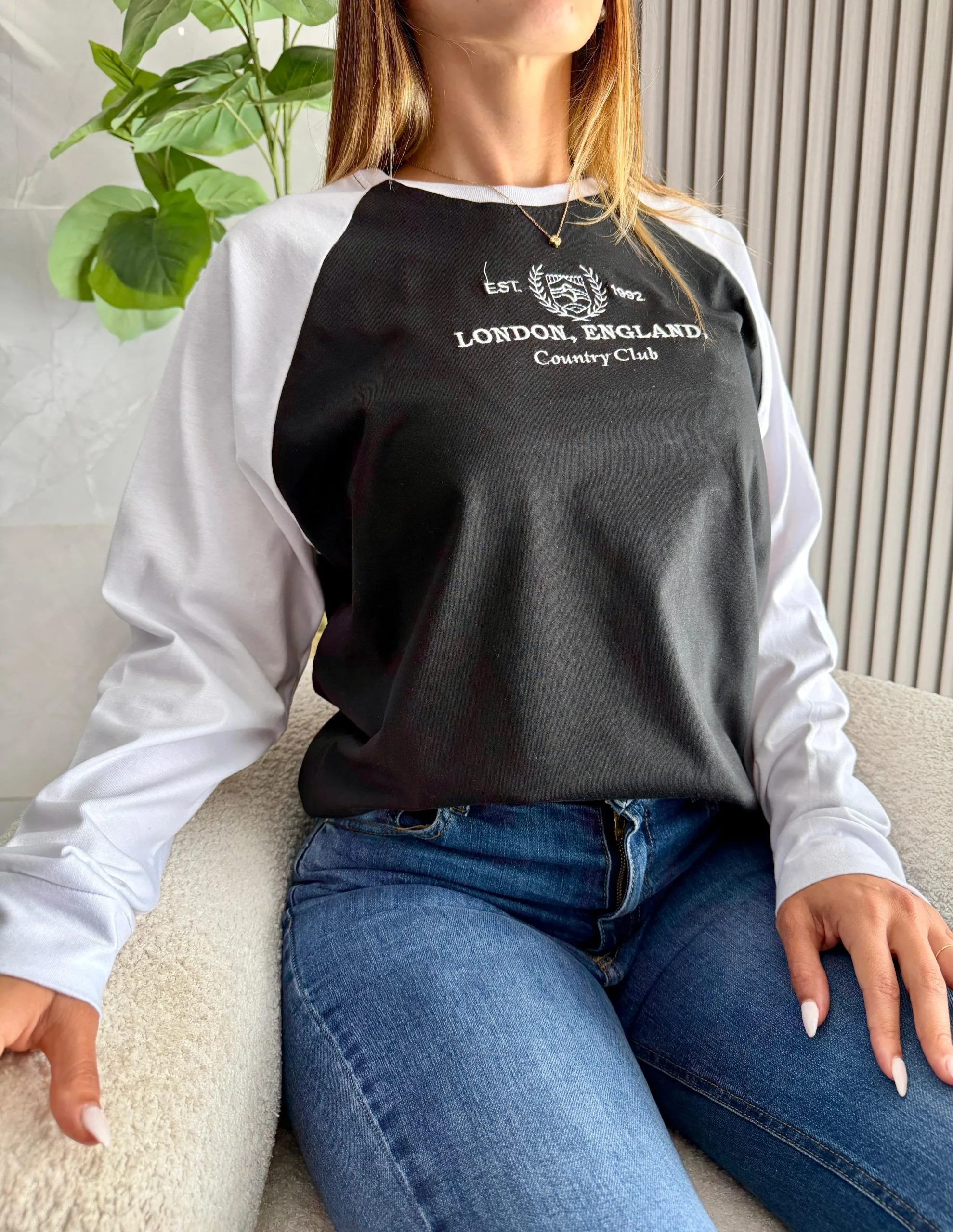 Camiseta combinada algodón LONDON - Image 3