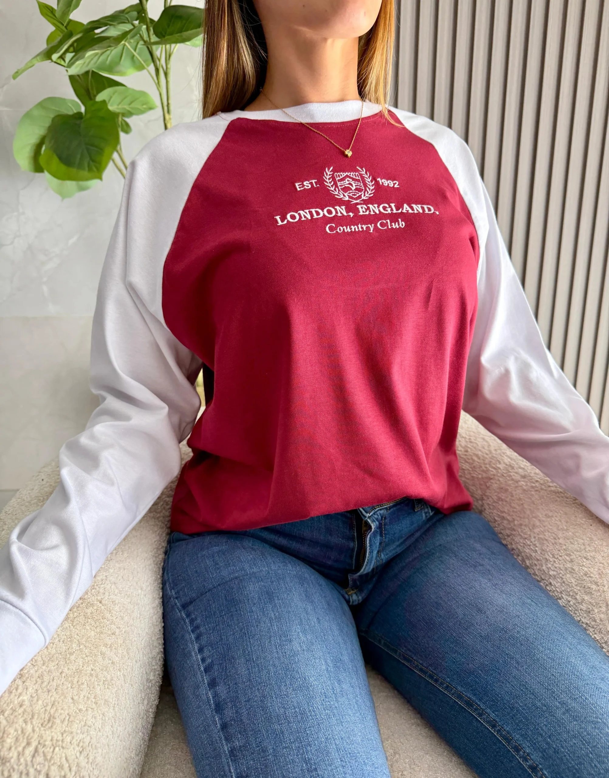 Camiseta combinada algodón LONDON - Image 4