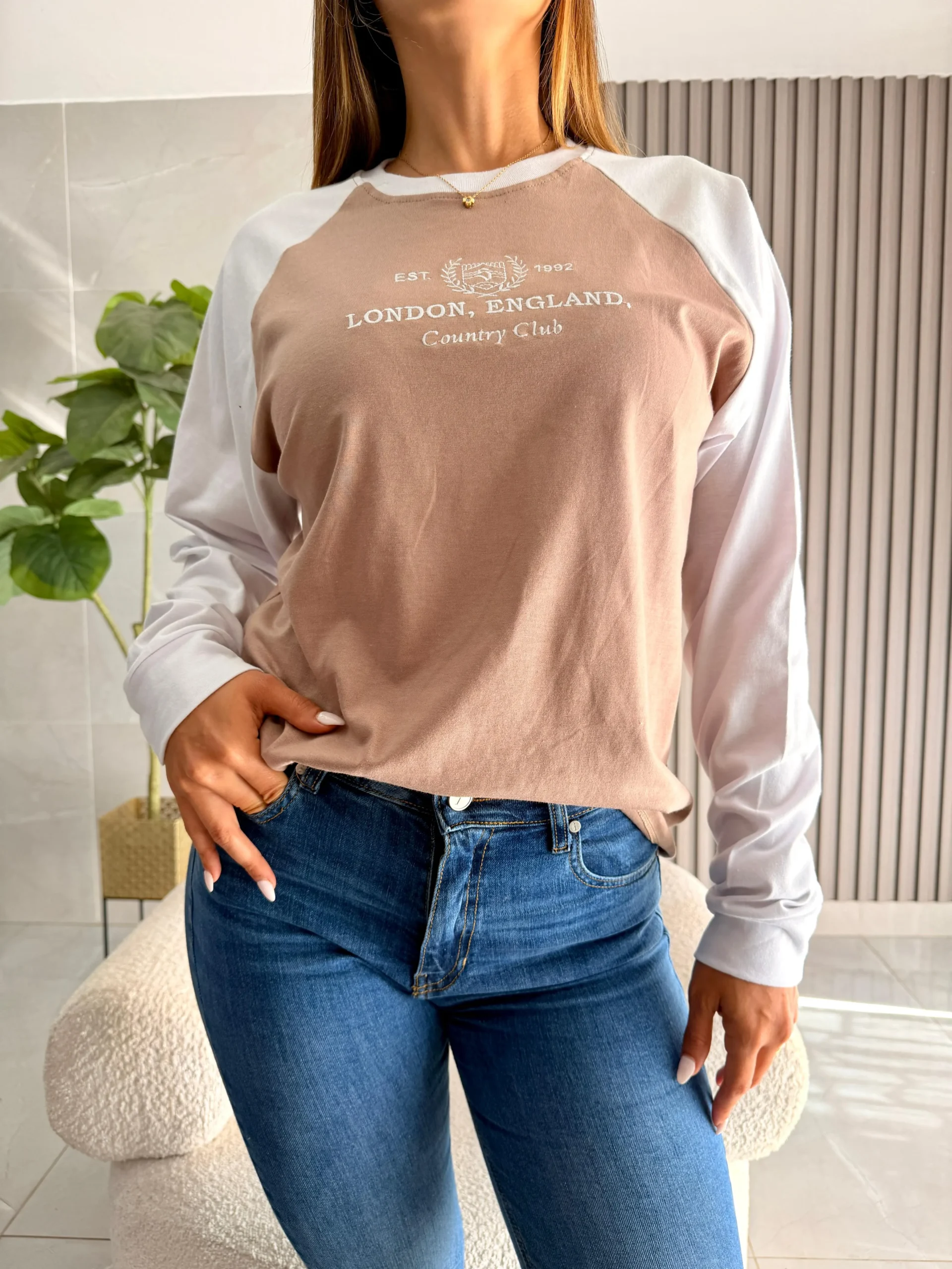 Camiseta combinada algodón LONDON