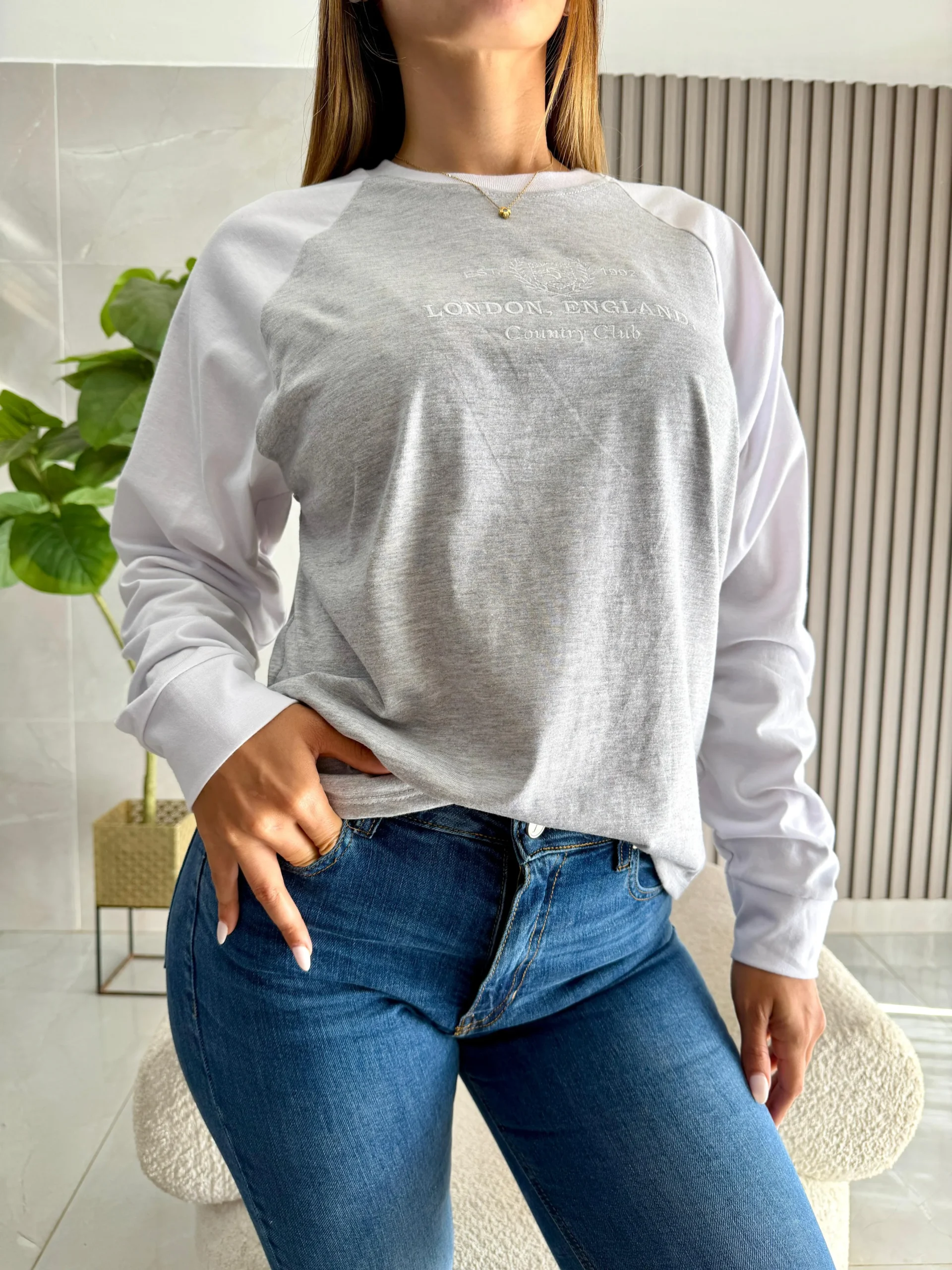 Camiseta combinada algodón LONDON - Image 13