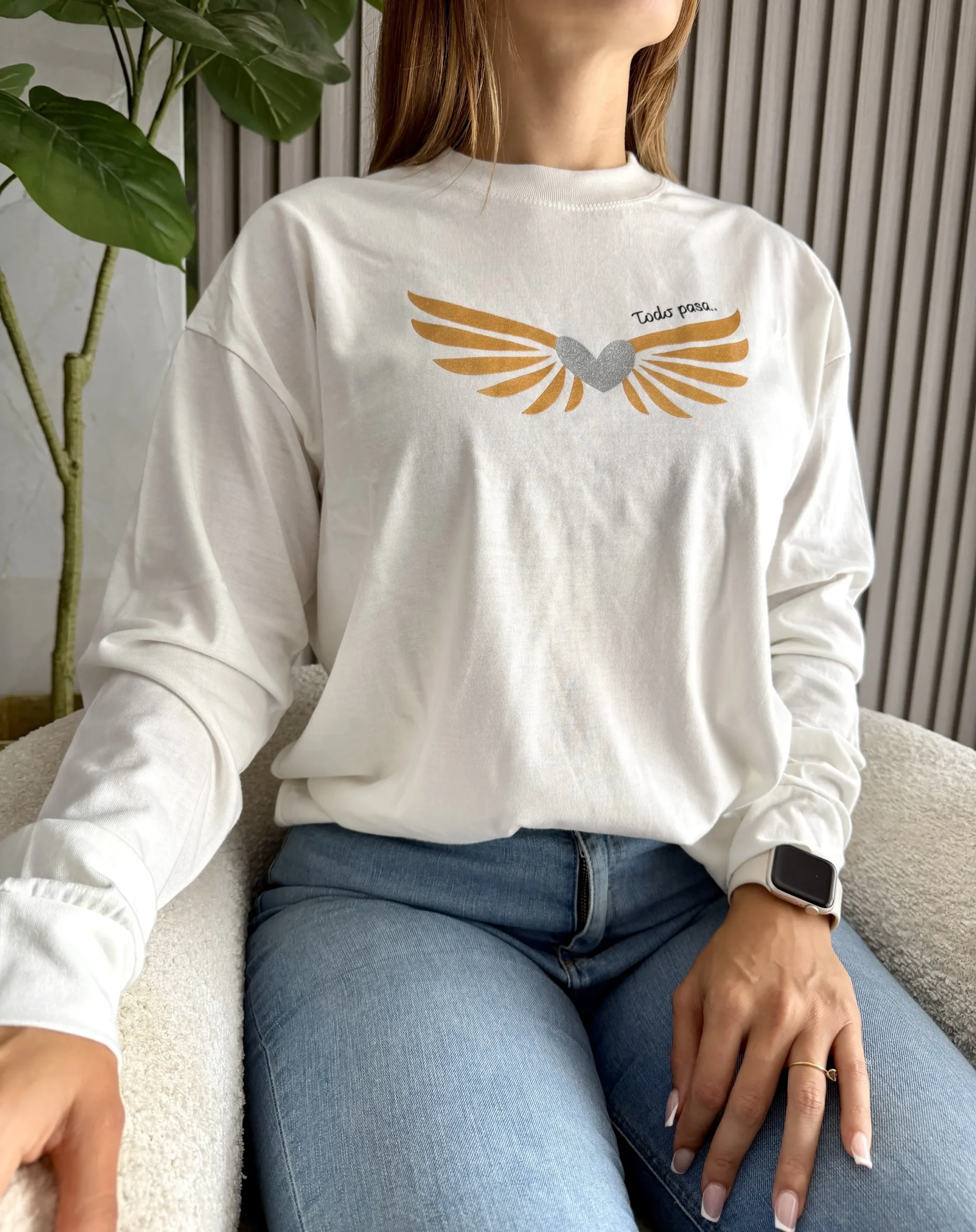 Alternative view of Camiseta Algodon CORAZÓN ALAS 🪽