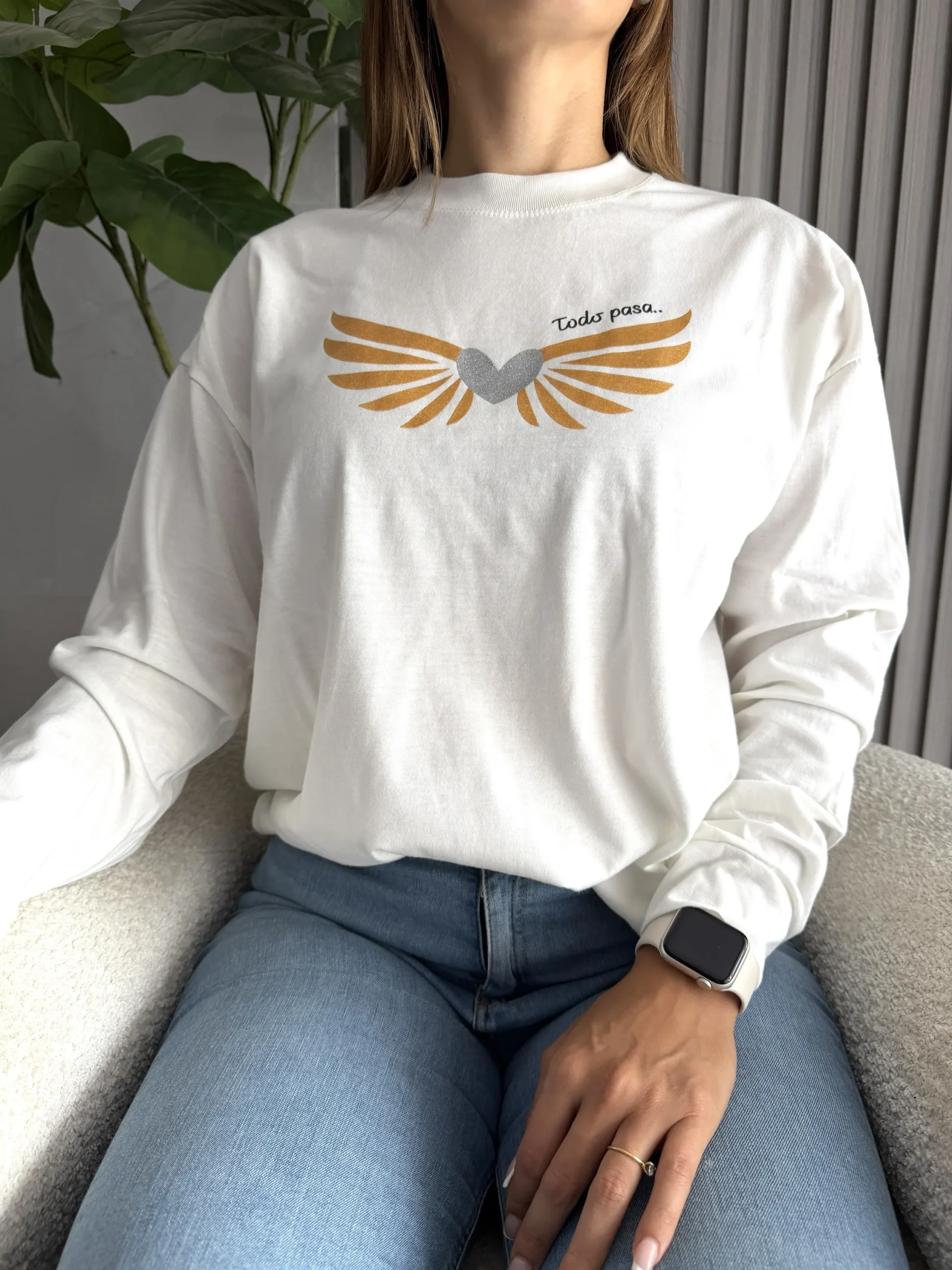 Camiseta Algodon CORAZÓN ALAS 🪽