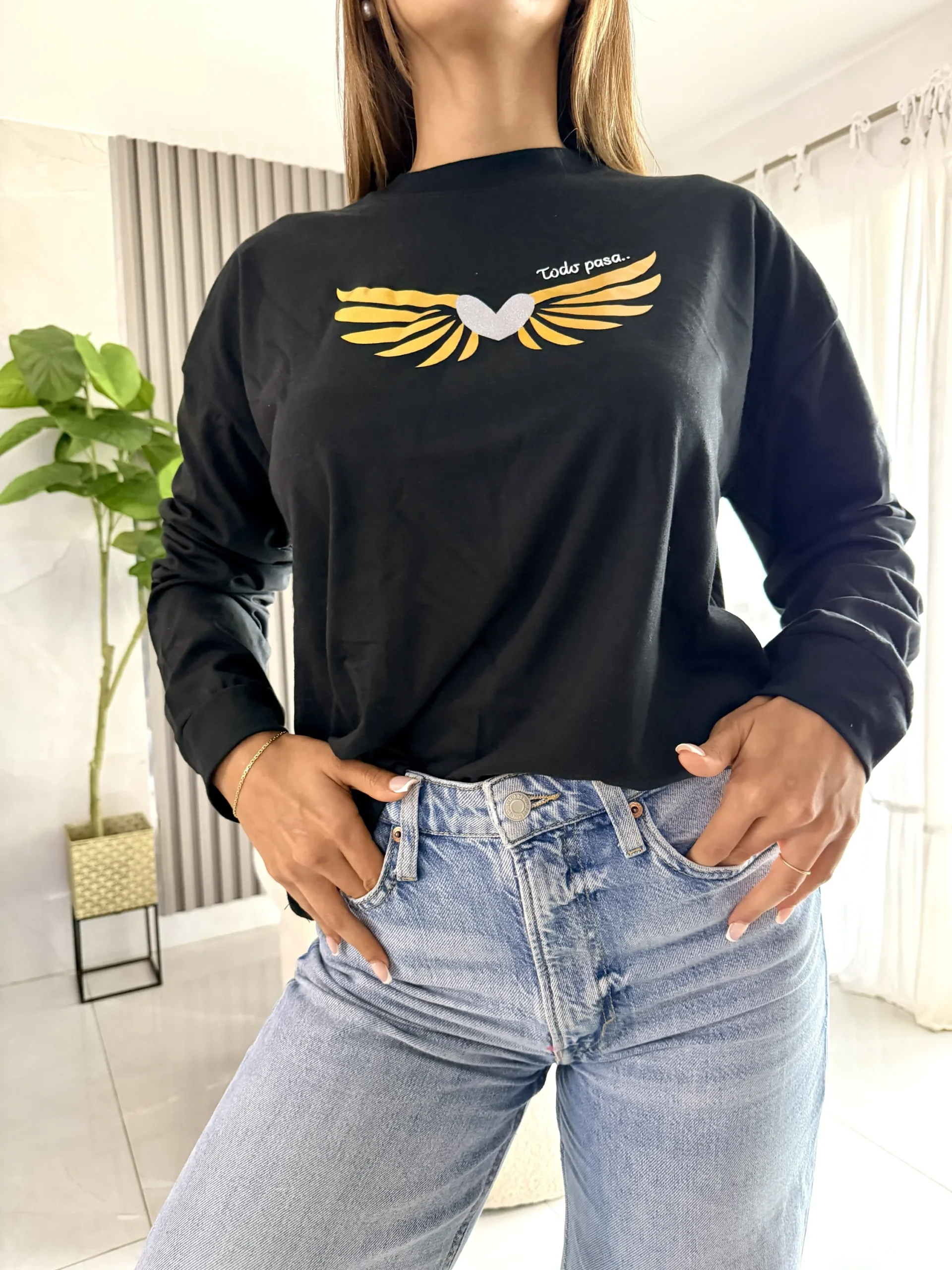 Camiseta Algodon CORAZÓN ALAS 🪽