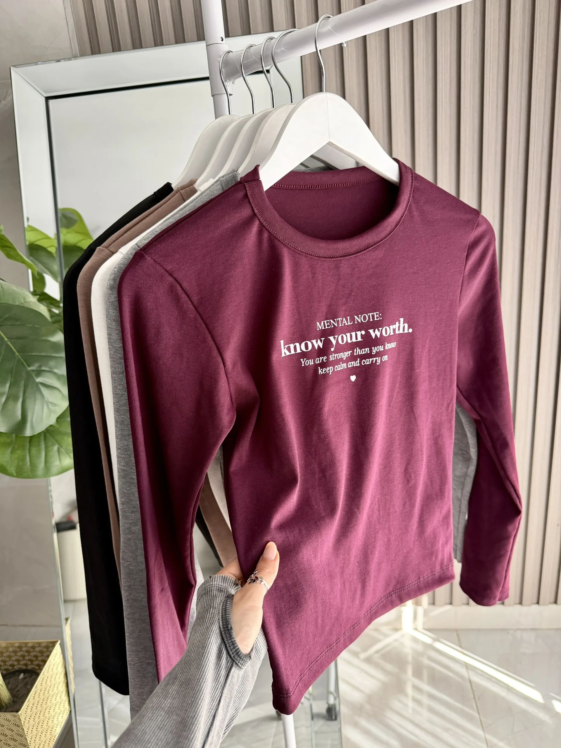 Camiseta Ribb MENTAL NOTE🤍