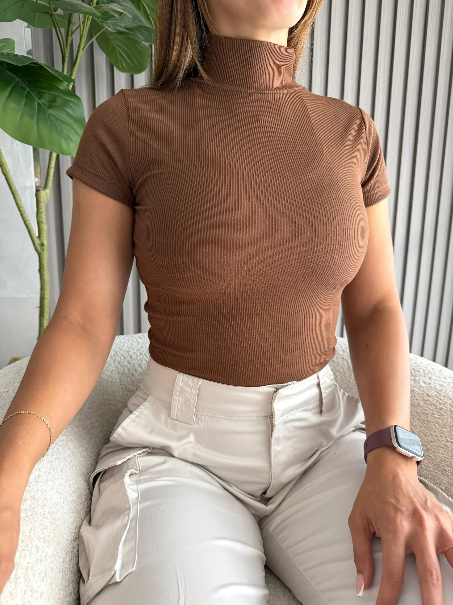 Alternative view of Remera cuello alto/polera