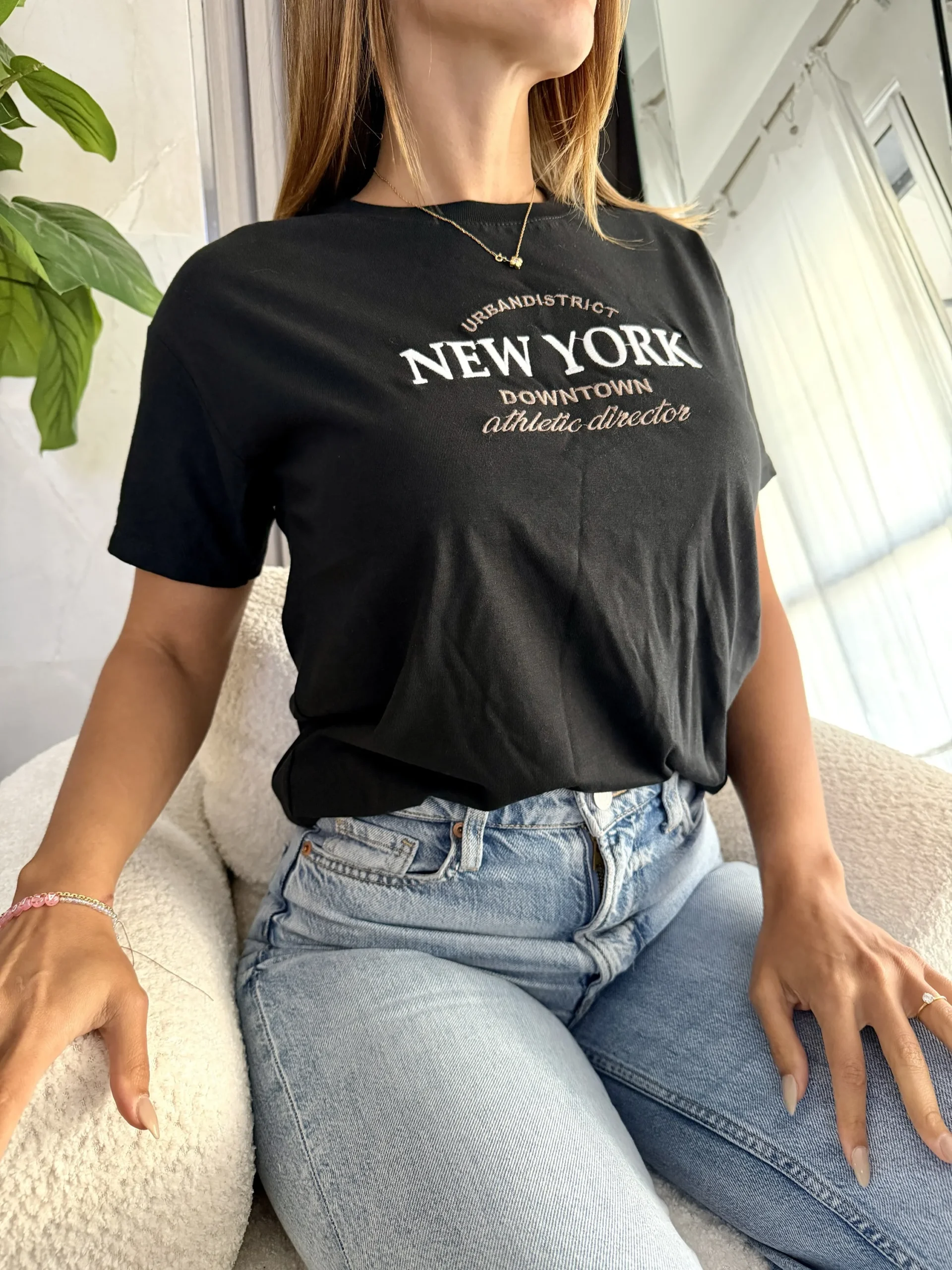 Remera bordada New York
