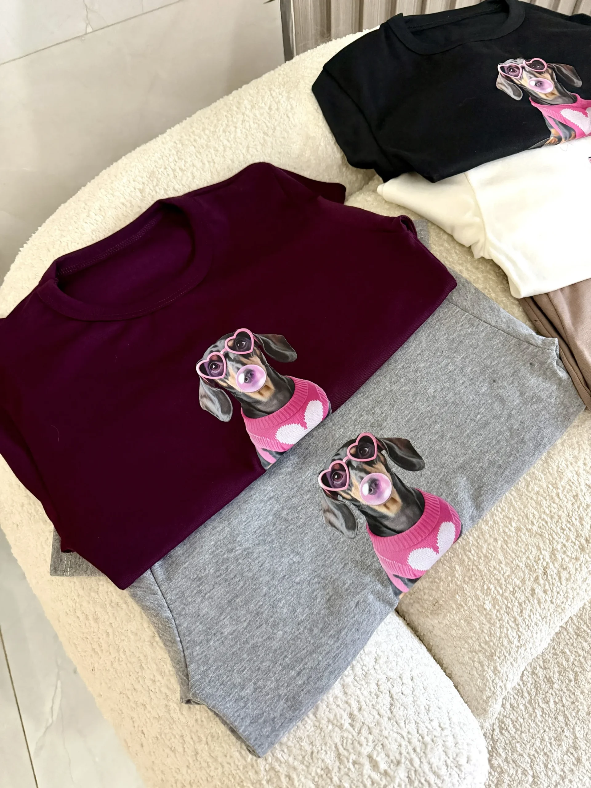 Alternative view of Camiseta Ribb salchicha corazon