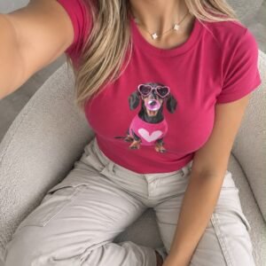 Remera Salchicha Corazón