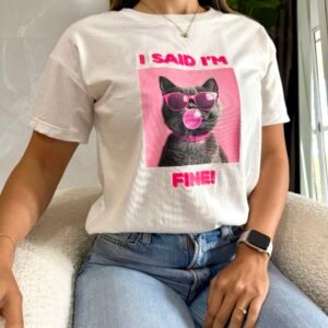 Remera Estampado Gatito