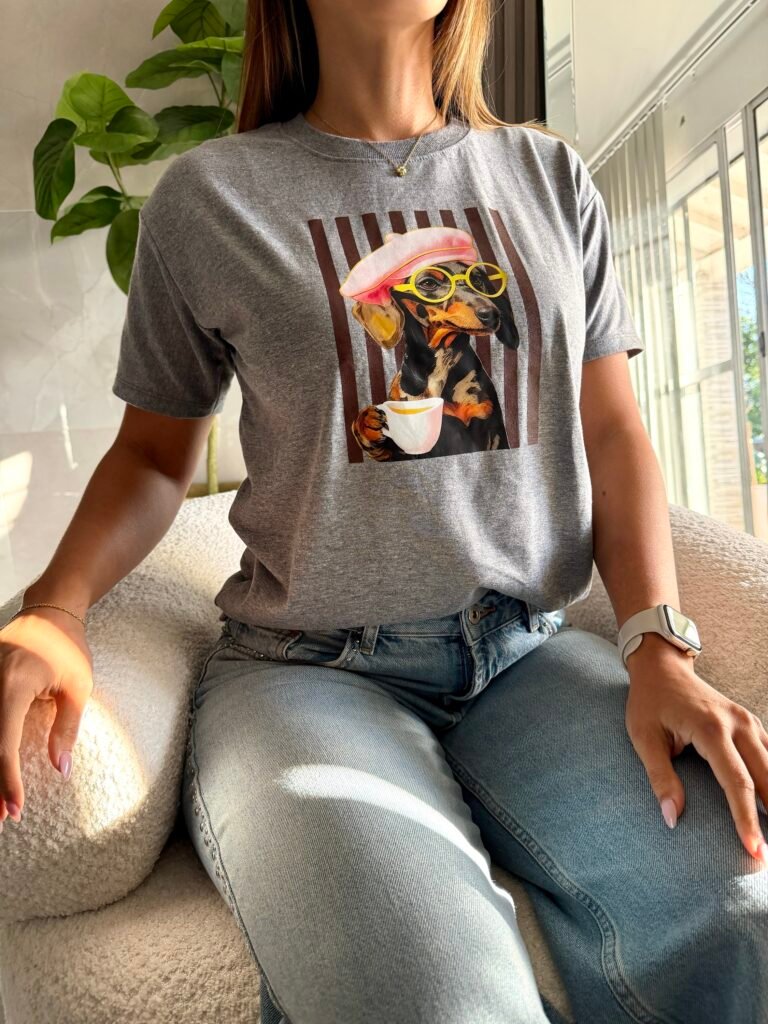 Remera Estampada COFFEE DOG