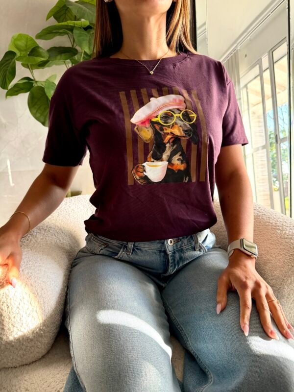 Remera Estampada COFFEE DOG - Imagen 4