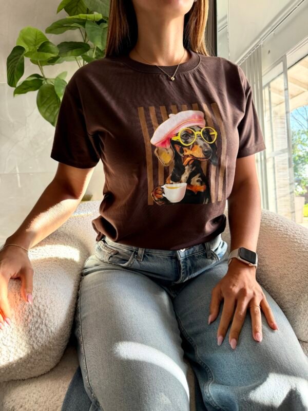 Remera Estampada COFFEE DOG - Imagen 3