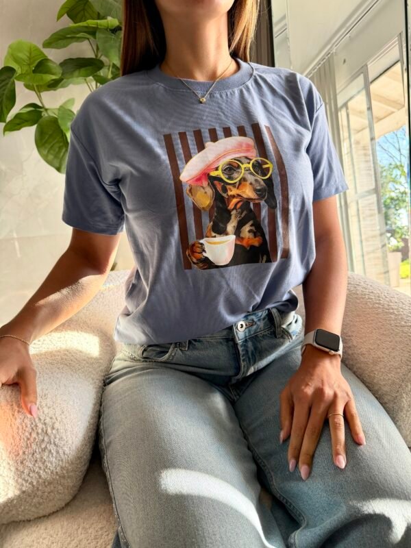 Remera Estampada COFFEE DOG - Imagen 2