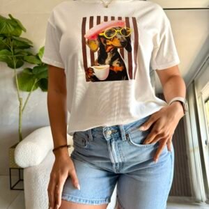 Remera Estampada COFFEE DOG