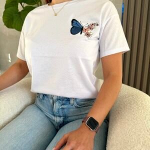 Reme Bordada MARIPOSA Azul